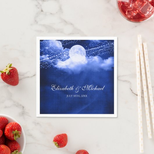 Elegant unter der Mondlichthochzeit Serviette (Beispiel)