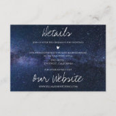 Elegant unter der Sternennacht Himmelsdetails Begleitkarte (Vorderseite)