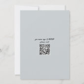 Elegant Utah Wedding W/UAWG QR Code Einladung (Rückseite)