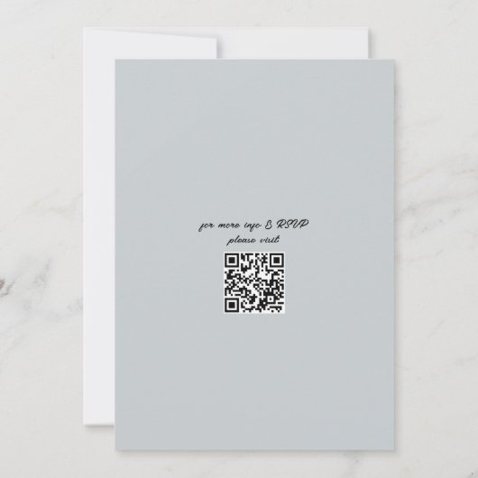 Elegant Utah Wedding W/UAWG QR Code Einladung (Rückseite)