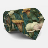 Elegant Valentine Gifts For Men Calla Lilies Flora Krawatte (Gerollt)