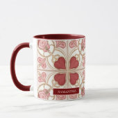 Elegant Valentine’s Day Bistro Tile Tasse (Links)