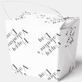 Elegant Valentine’s Day Love Themed Take Out Geschenkschachtel (Rückseite)