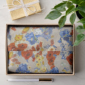 Elegant Van Gogh's Blue Iris Poppies Kraft Seidenpapier (Geschenk)