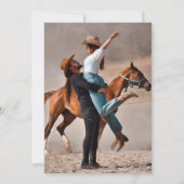 Elegant Vellum Overlay 2 Foto Minimalistische Hoch Einladung (Rückseite)