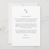 Elegant Vellum Transparency Wedding Photo  Dankeskarte (Rückseite)