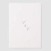 Elegant Vellum Wedding Invasion Overlay Pergament Einladungen (Vorderseite)