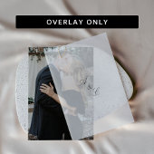 Elegant Vellum Wedding Invasion Overlay Pergament Einladungen