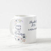 Elegant Vergessen Sie nie den Unterschied Blumen Kaffeetasse (Vorderseite Links)