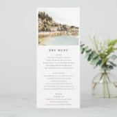 Elegant Verona Adige River Italy Wedding Menu Card Einladung (Stehend Vorderseite)