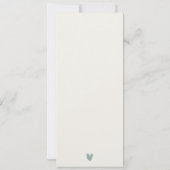 Elegant Verona Adige River Italy Wedding Menu Card Einladung (Rückseite)