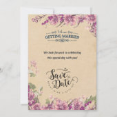 "Elegant verzaubert: Eine Vintag Inspiriert Hochze Einladung (Rückseite)