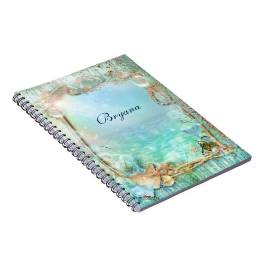 Elegant verzaubert unter dem Sea Notebook Journal Notizblock (Rechte Seite)