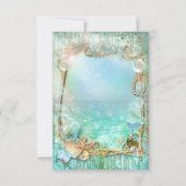 Elegant verzaubert unter der Sea Beach RSVP-Karte RSVP Karte (Rückseite)