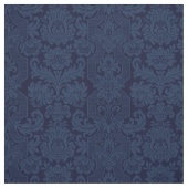 Elegant Verziert Blue Viktorianisch Damask Stoff (Muster)