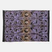 Elegant, verziert, neo-Viktorianisch, Steampunk, G Geschirrtuch (Horizontal)