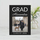 Elegant Veterinary Medicine Graduation Party Einladung (Stehend Vorderseite)