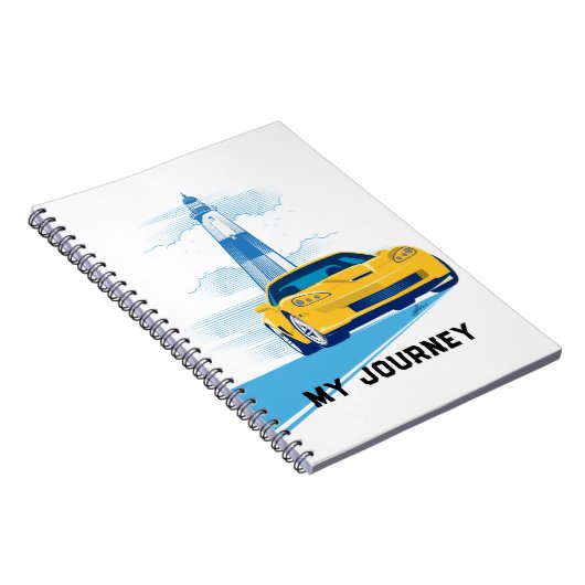 ELEGANT VETTE AUTOMOBILE ART NOTEBOOK NOTIZBLOCK (Rechte Seite)