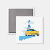 Elegant Vette Cappella Santa Maria degli Angeli Magnet (Vorderseite/Rückseite)