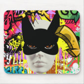 Elegant vibrant urban art Graffiti Spray paint Mousepad (Vorne)