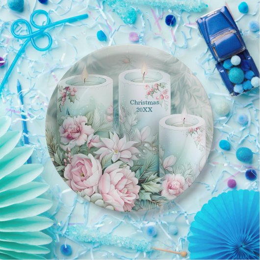 Elegant Victorian Holiday Paper Plate - Custom Pappteller (Party)