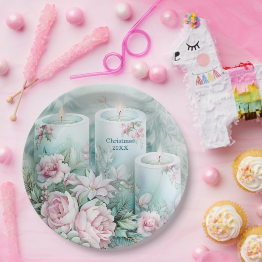 Elegant Victorian Holiday Paper Plate - Custom Pappteller (Party)