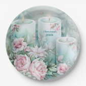 Elegant Victorian Holiday Paper Plate - Custom Pappteller (Vorderseite)
