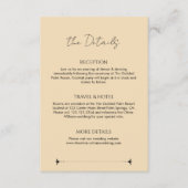 Elegant Victorian Red Gold Wedding Details Begleitkarte (Vorderseite)