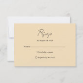 Elegant Victorian Red Gold Wedding RSVP Card Karte (Vorderseite)