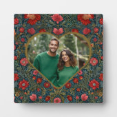 Elegant Victorian Valentines heart photo template Fotoplatte (Vorderseite)