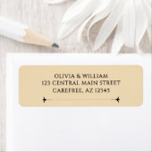 Elegant Victorian Wedding Return Address Label (Insitu)