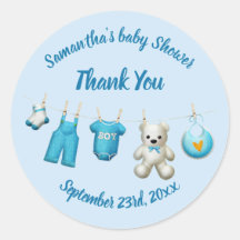 Elegant Vielen Dank Baby Shower Fevor Sticker