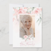 Elegant Vielen Dank Beileid Blumenzwiebeln Rose | Dankeskarte (Vorderseite)