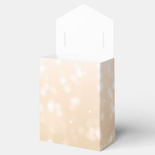 Elegant Vielen Dank Gold Bokeh Sparkle Lights Geschenkschachtel (Geöffnet)