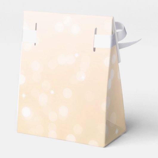 Elegant Vielen Dank Gold Bokeh Sparkle Lights Geschenkschachtel (Rückseite)