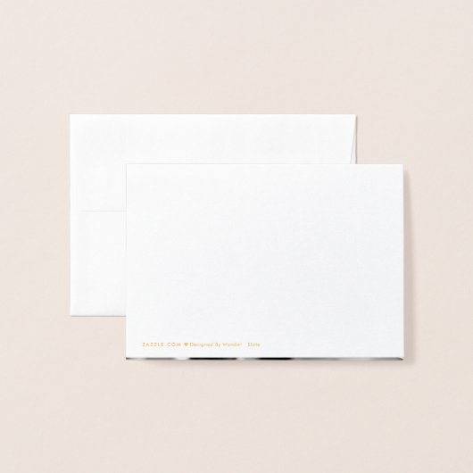 Elegant Vielen Dank Herz | Hochzeit von Fotos Folienkarte (Rückseite mit Umschlag)