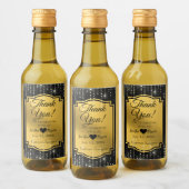 Elegant Vielen Dank Mini Wein Flasche Etikett (Flaschen)