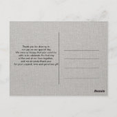 Elegant Vielen Dank Postcard Postkarte (Rückseite)