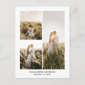 Elegant Vielen Dank, Script Foto Collage Postkarte (Vorderseite)