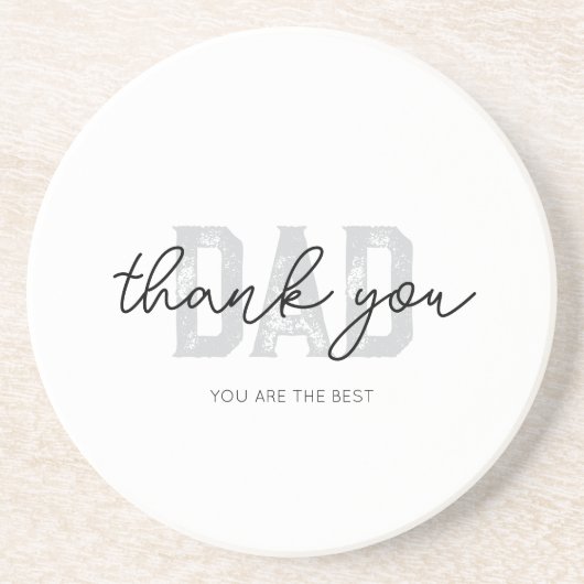 Elegant Vielen Dank, Vater Sandstone Untersetzer (Vorne)
