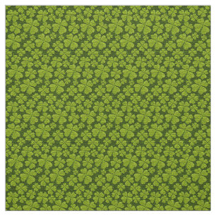 Elegant Vierblättriges Kleeblatt Floral Stoff