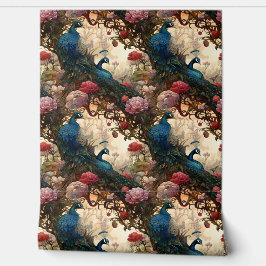 Elegant Viktorianisch Boho Peacock Tapete