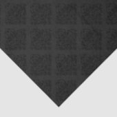 Elegant Viktorianisch Damask Black Seidenpapier (Detail)