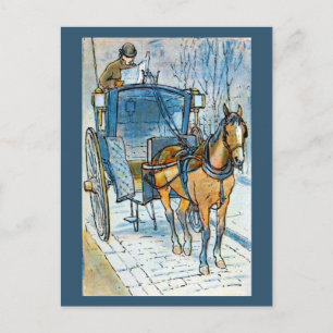 Elegant Viktorianisch London England Ihr Cab erwar Postkarte