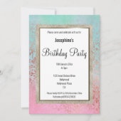 ELEGANT VIKTORIANISCH MARBLE BIRTHDAY EINLADUNG (Vorderseite)