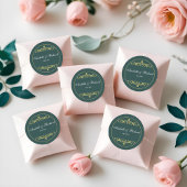 Elegant Viktorianisch Runder Aufkleber