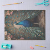 Elegant Viktorianisch Vintag Boho Peacock Seidenpapier (Basteln)