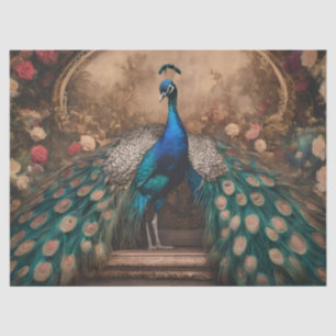 Elegant Viktorianisch Vintage Boho Pfau Seidenpapier