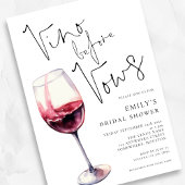 Elegant Vino Before Vows Brautparty Einladung