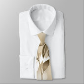 Elegant Vintag Beige Lilies Krawatte (Gebunden)